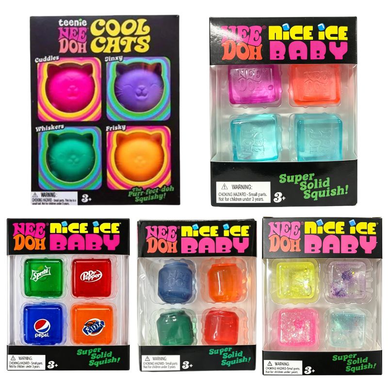Fidget Cube Original - Mini 4 Pack Set Needoh Nice