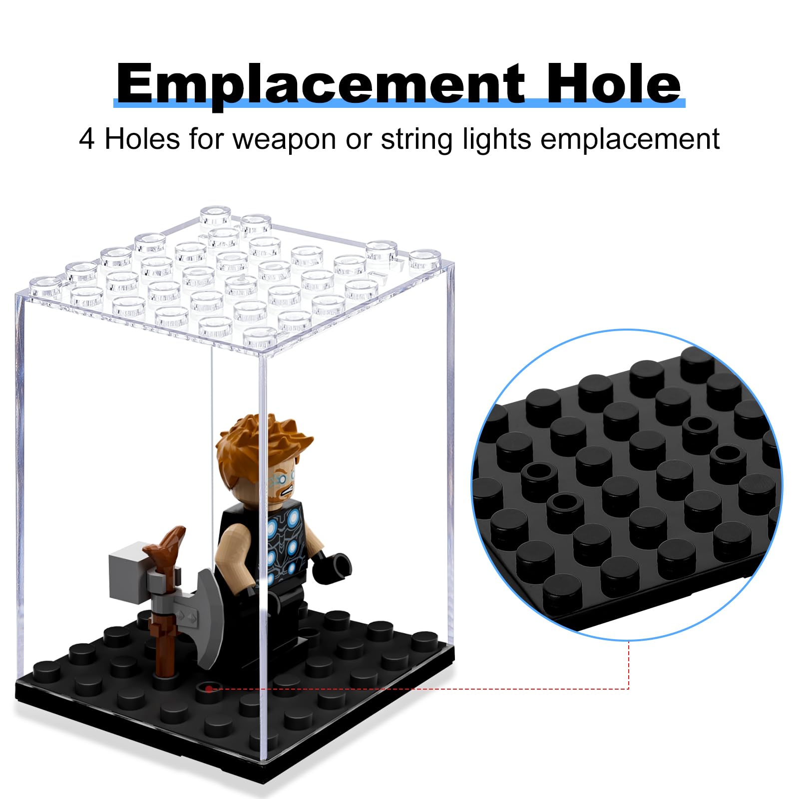 Acrylic Building Block Display - Action Figure Stand recension och pris