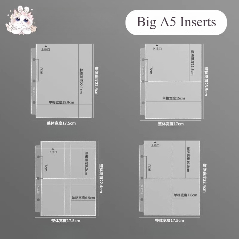 MEET YX 10pcs Big A5 Binder Lo - Card Penny Sleeve recension och pris