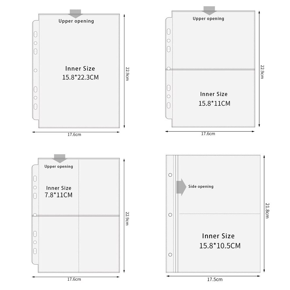 Inner Page Card Binder A5 Phot - Card Penny Sleeve recension och pris