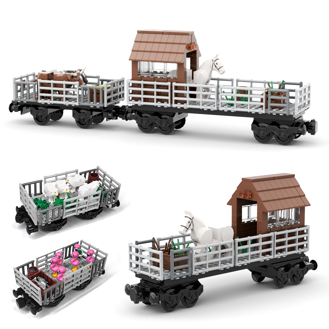 MOC Train Animal Transport Veh - Lego Set Creator recension och pris